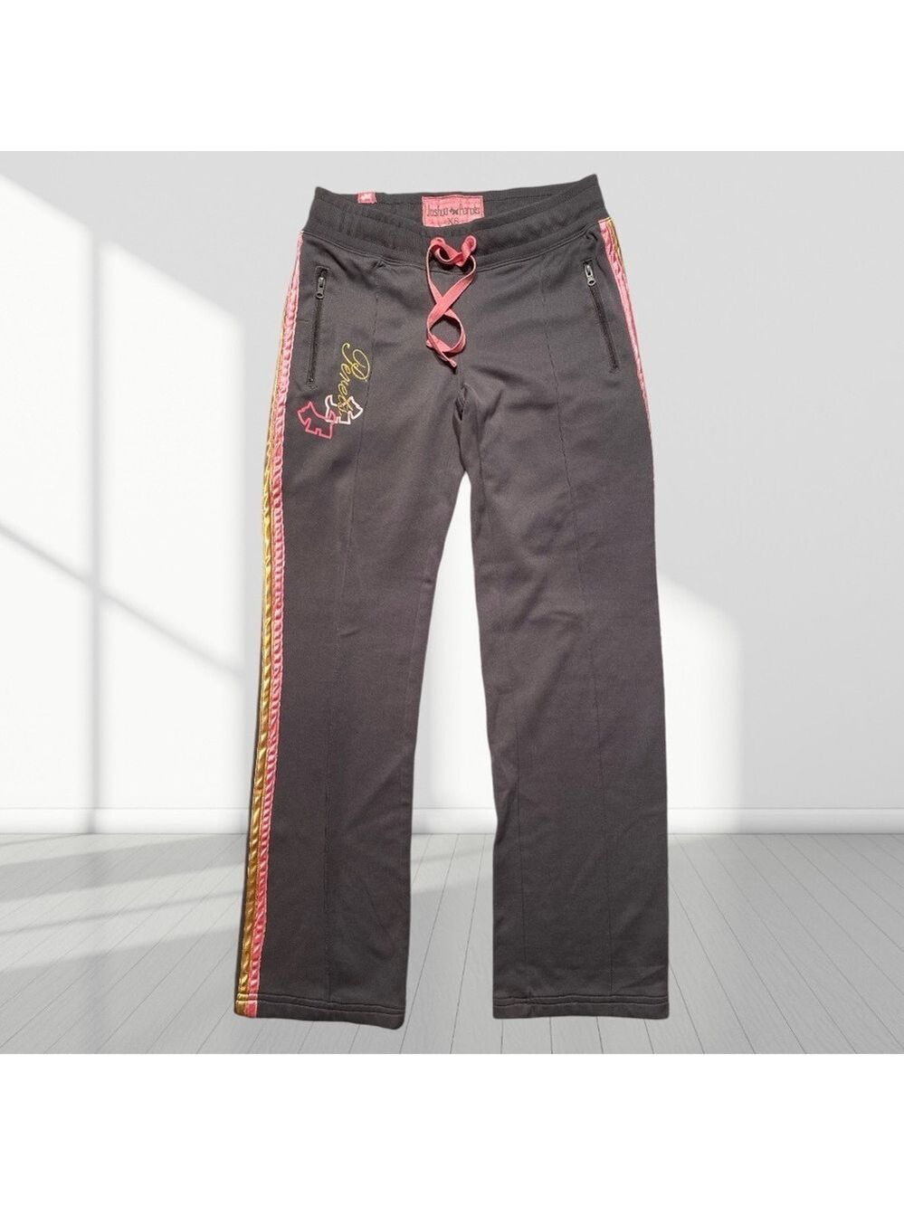 🌸3/$25🌸 -Joshua Perets Girl Drawstring Embroid Pants Size: Extra Small - Picture 2 of 10